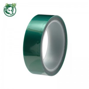Зелена PET лепилна маскираща лента за защита на PCB припой