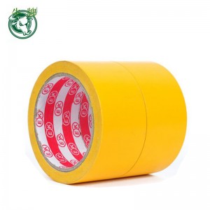 Висококачествена предупредителна лента с червена PVC подова маркировка